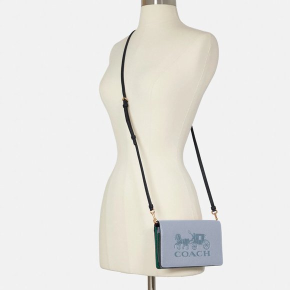 Coach Bags Coach Anna Foldover Clutch Crossbody In Colorblock With